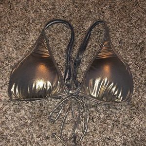 Bikini Lab Gold Foil Swim Top